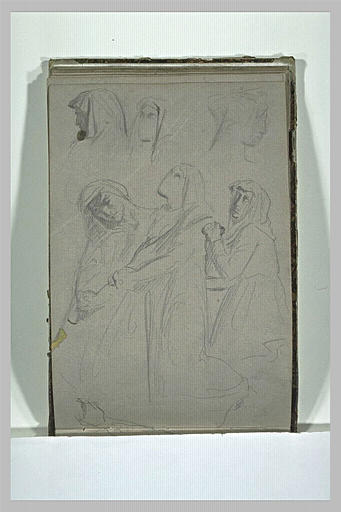 Figures études de têtes_0