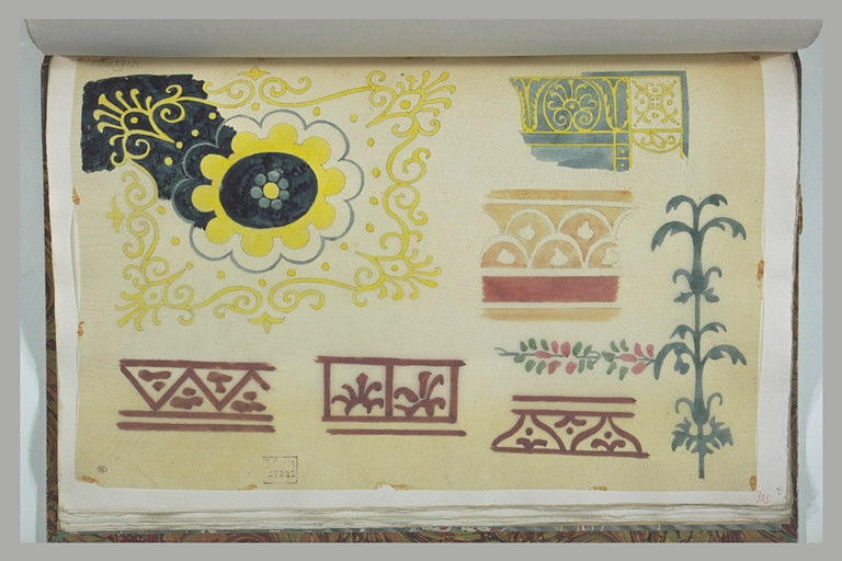 Pompéi : relevés de peintures_0