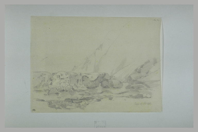 Petite bâtisse, près d'un torrent, environs de Capri_0