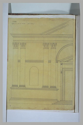 Rome : façade intérieure de l'église de Santa Maria di Loreto_0
