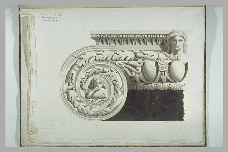 Rome : chapiteau conservé à l'Académie Saint-Luc_0