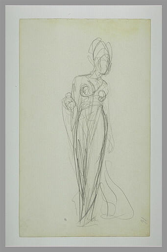 Etude de femme debout_0