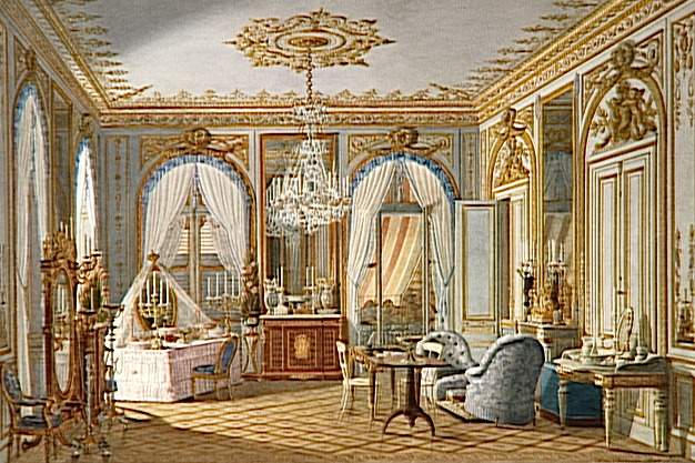 Vue du cabinet de toilette de l'impératrice Eugénie au palais de Saint-Cloud_0