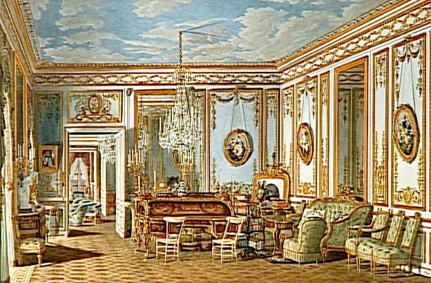 Vue du cabinet de travail de l'Impératrice au palais de Saint-Cloud_0