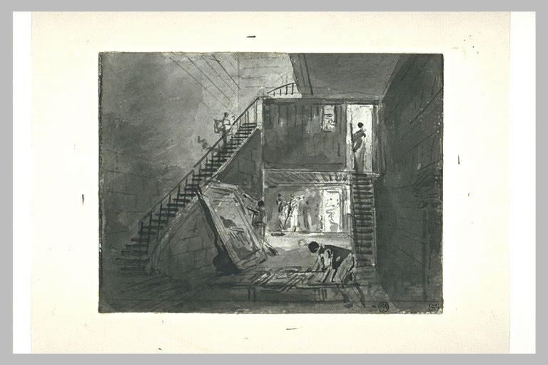 Entrée de l'atelier d'Hubert Robert au Louvre_0