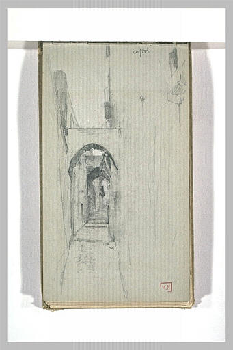 Rue étroite entre des maisons reliées par des arches, à Capri_0