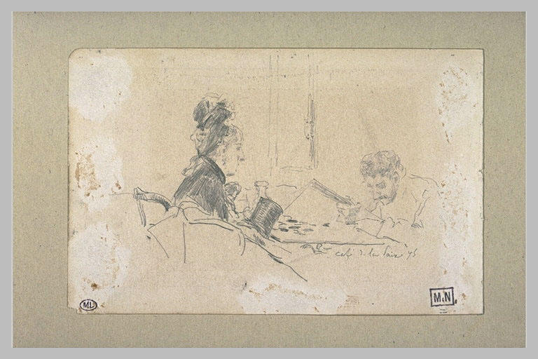 Deux personnages assis à une table_0