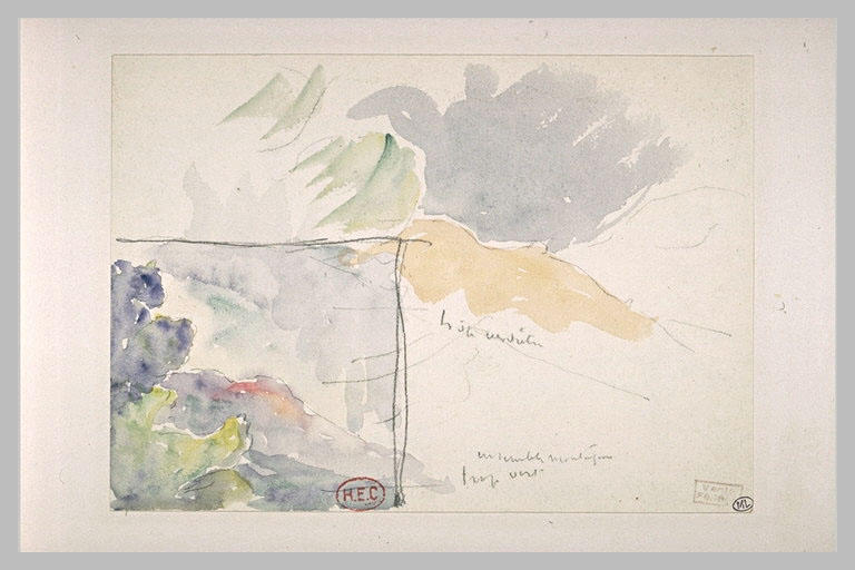 Etude pour un paysage de montagne_0