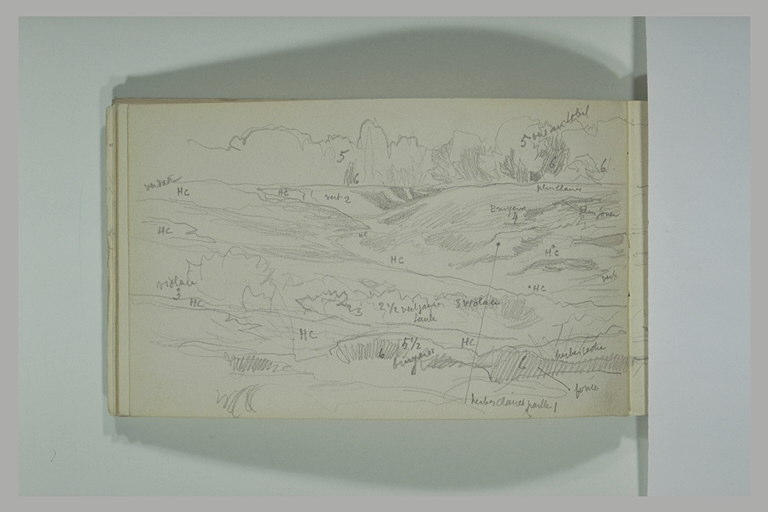 Paysage avec des arbres et bosquets_0