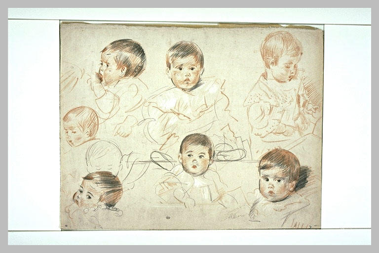Etudes du portait de Paulette Helleu bébé_0