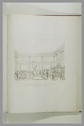 Descente de voiture, de l'Empereur et de l'Impératrice, aux Tuileries_0