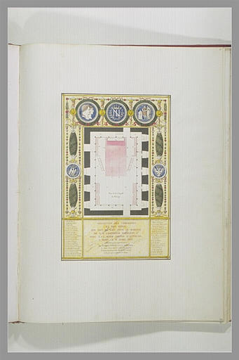 Plan de la chapelle du mariage avec la place des dignitaires_0