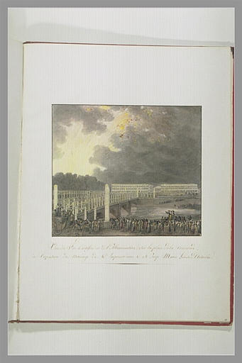 Vue du Feu d'Artifice et de l'illumination sur la Concorde_0