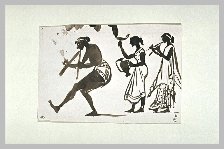 Trois musiciens d'après un vase grec_0
