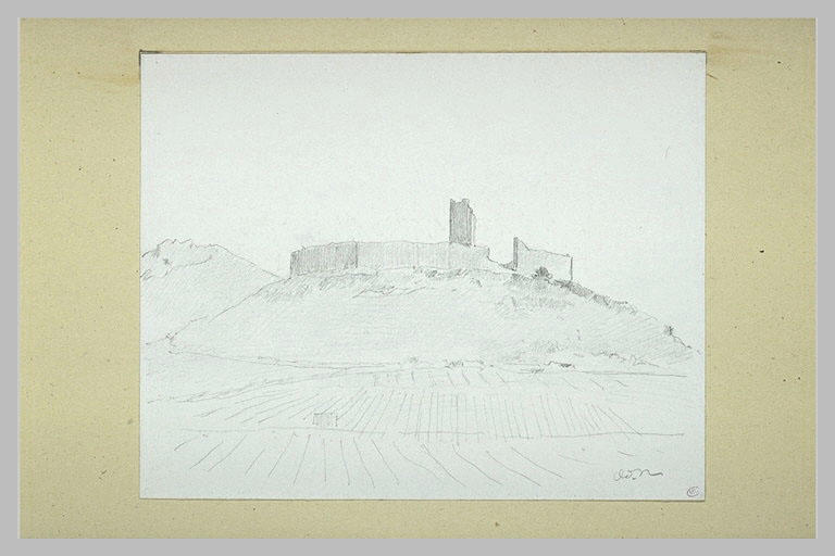 Ruines d'un château fort, près de Narbonne_0