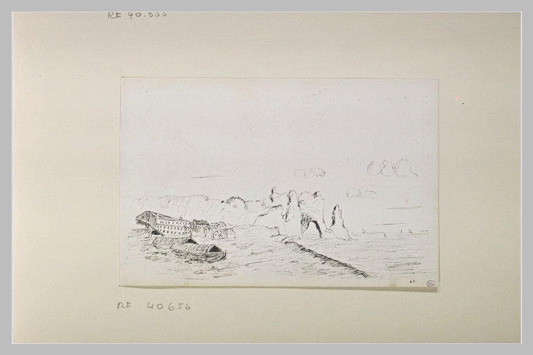 Bord de mer, avec village de pêcheurs_0