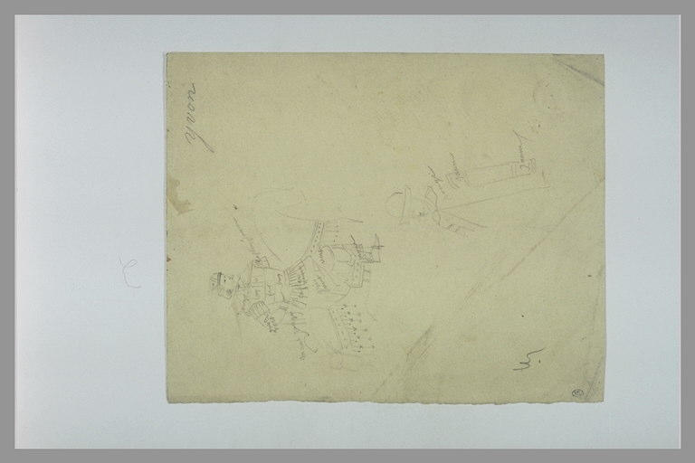 Cavalier en armure à cheval ; soldat_0