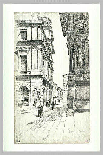 Arles, l'Hôtel de ville vu du portail de Saint-Trophime_0