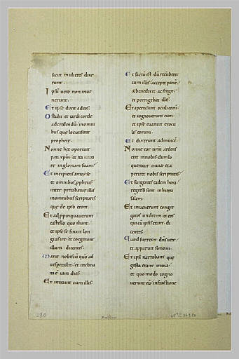 Texte manuscrit : Evangile selon saint Luc_0