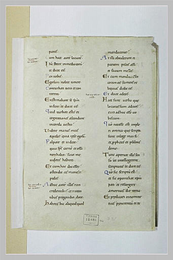 Texte manuscrit : Evangile selon saint Luc_0