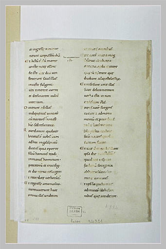 Texte manuscrit : Evangile selon saint Luc_0