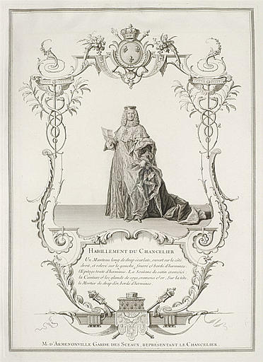 Habillement du chancelier. M. D'Armenonville Garde des Sceaux (...)_0