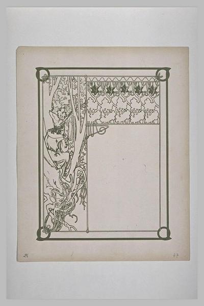 Etude pour Ilsée : Figure dans un arbre regardant une femme_0