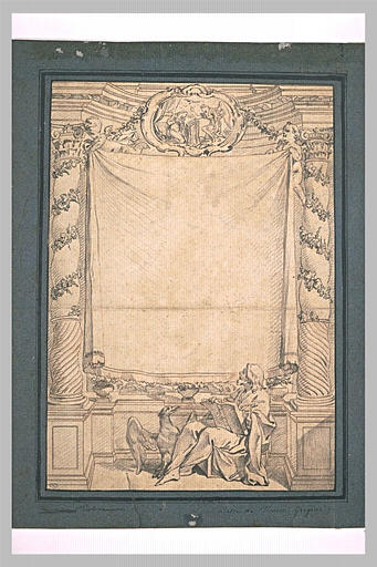 Projet de frontispice (?) avec des scènes du Nouveau Testament_0