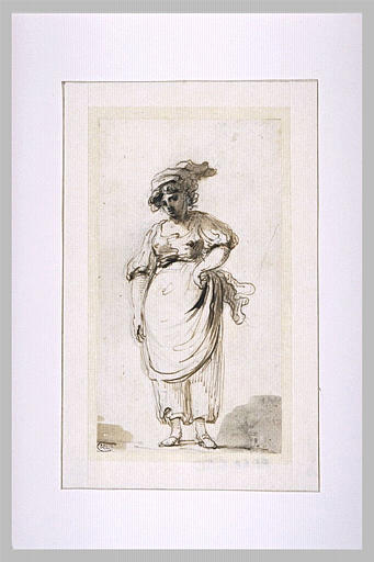 Jeune italienne debout_0