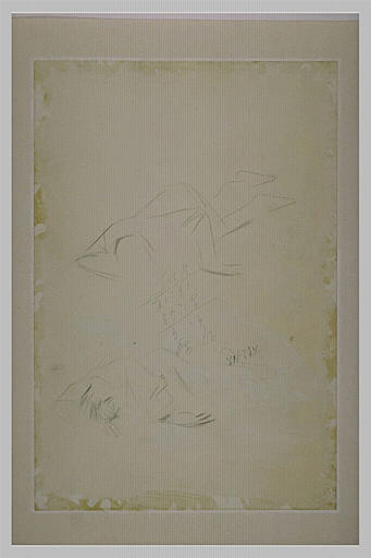 Croquis d'un homme à terre_0