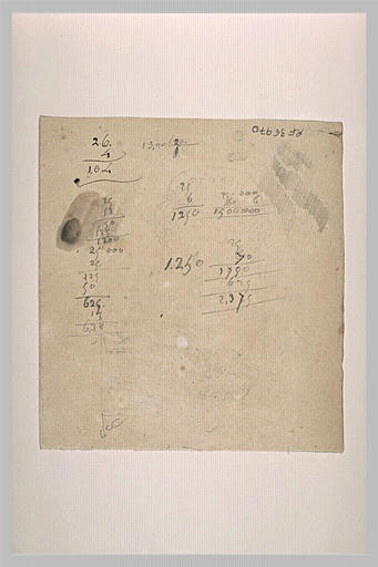 Croquis illisibles et calculs_0