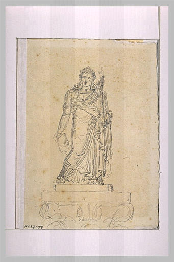 Feuille d'étude pour une sculpture de Napoléon Ier_0