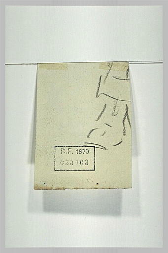 Croquis d'une chaussure et d'un bas de pantalon_0