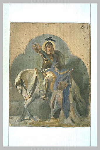 Saint Martin déchirant son manteau_0