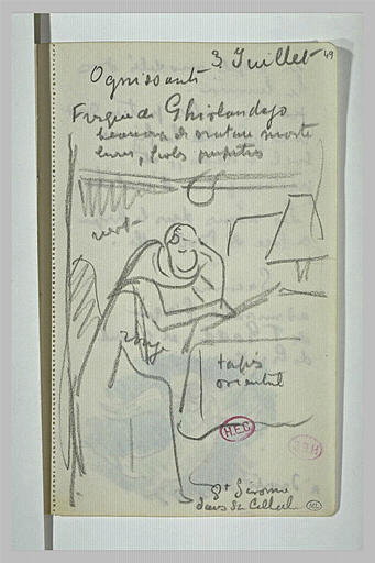 Saint Jérôme dans sa cellule et notes manuscrites_0