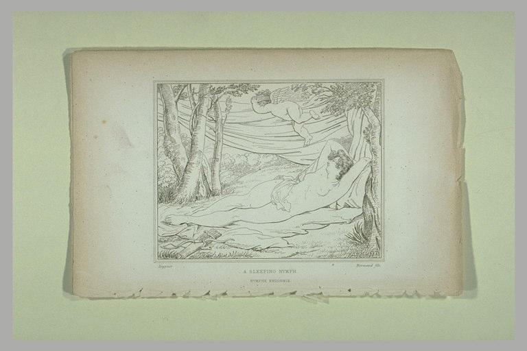 Nymphe endormie dans un paysage_0