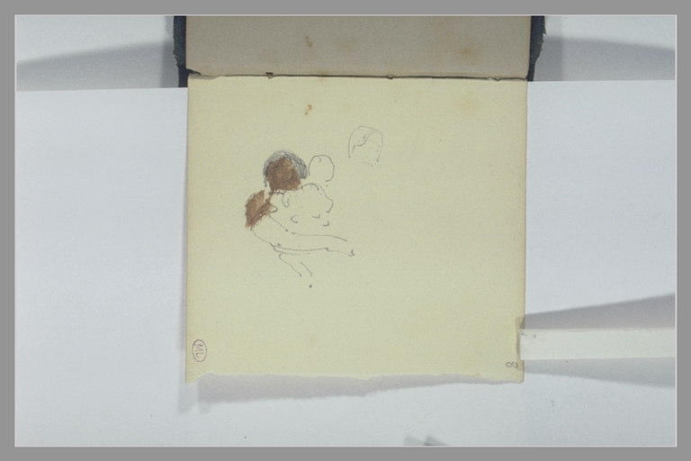 Etude de femme et d'un homme de profil_0