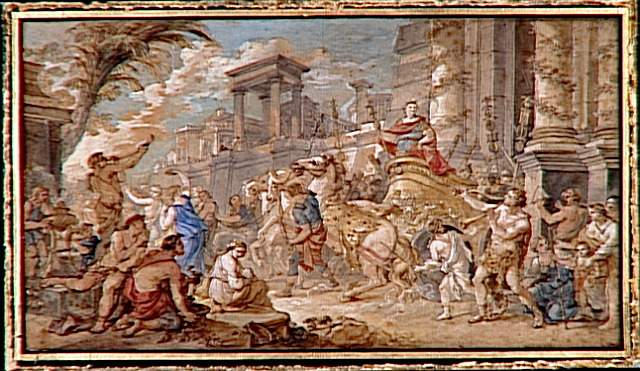 L'ENTREE DE MARC-ANTOINE A EPHESE, Charles Natoire, 18e siècle