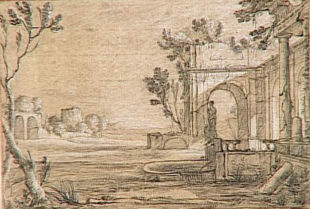 PAYSAGE AVEC UN PALAIS EN RUINE, Pierre Patel, 17e siècle