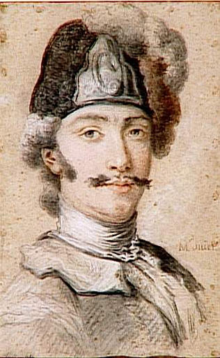 PORTRAIT DE MILITAIRE, Jean Martial Fredou, 1778