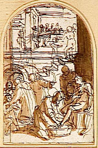 Saint Jérôme lavant les pieds aux pèlerins_0
