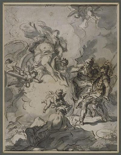 VENUS APPARAISSANT A ENEE, Paolo de Matteis, 17e siècle, 18e siècle