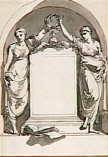 PROJET DE TOMBEAU, Pietro Antonio Novelli, 1779 vers,1781 vers
