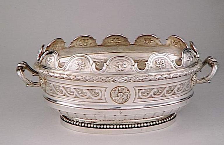 Service du roi d'Angleterre George III : Seau à verres d'une paire_0