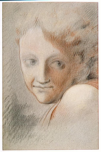 Copie d'après Corrège (?) : Tête d'ange_0