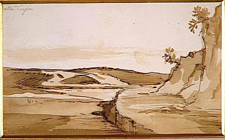 Paysage d'Italie (bords du Tibre)_0
