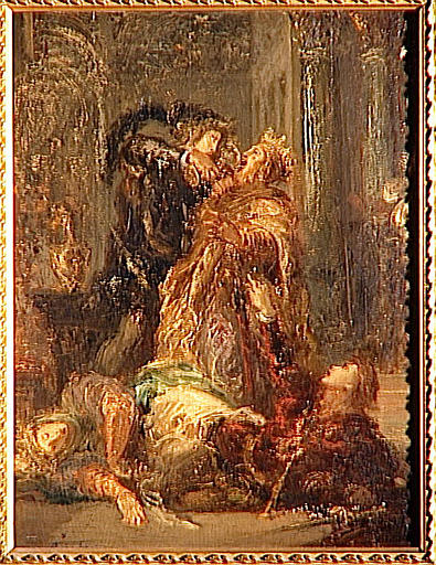 Hamlet faisant boire le poison au Roi_0