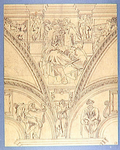 Copie d'après Michel-Ange : Prophète Jérémie (chapelle Sixtine, Vatican)_0