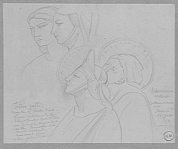 Copie d'après Taddeo Gaddi : Détail de la Vie de la Vierge (Santo Croce, Florence)_0