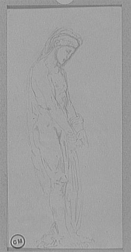 Étude d'homme pour Oedipe et le Sphinx_0